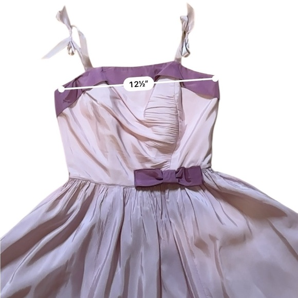 Vintage 1950's Blue Candi Jones Cali Party Prom DRESS Gown Fit & Flare Petticoat - Picture 10 of 12